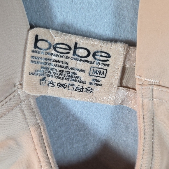 Womens bebe Nude Shapewear Bodysuit Size Medium Mid Thigh Medium Control - Picture 7 of 7